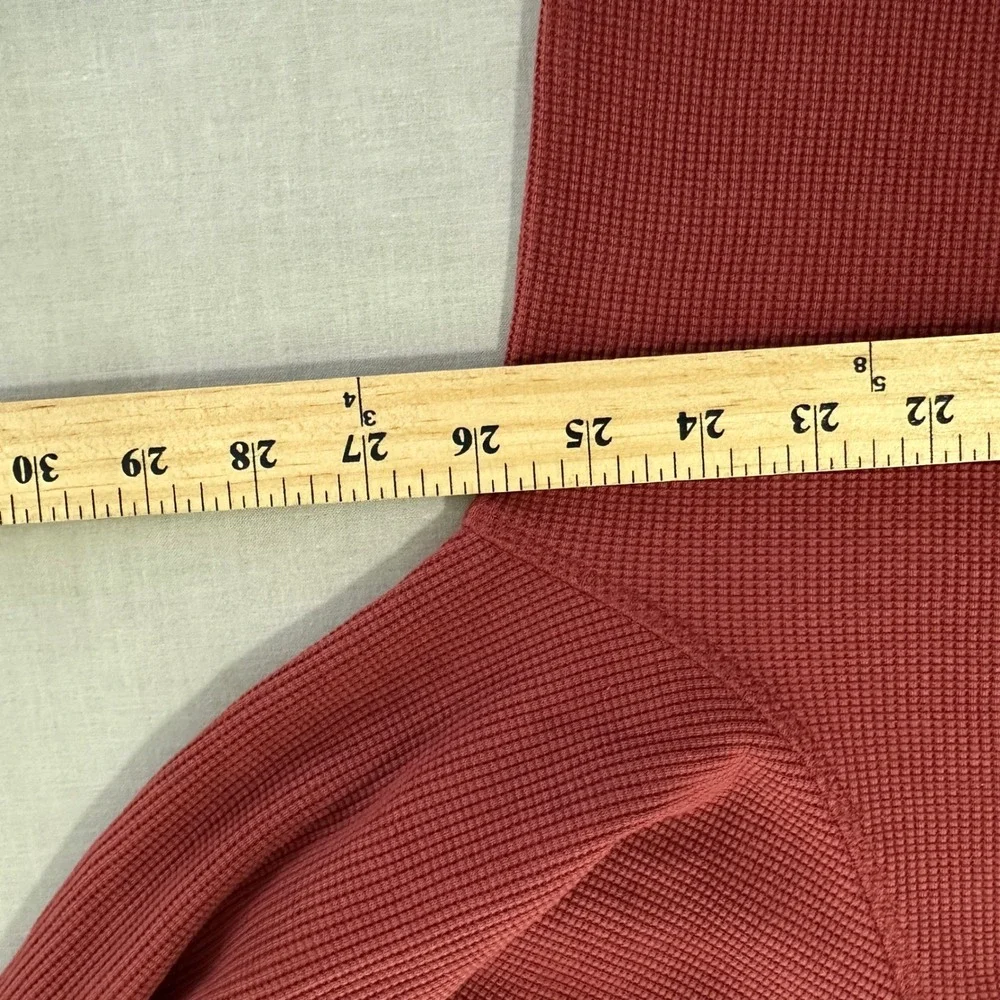 Levi's Men's XXL Thermal Shirt Burgundy Red‎ Waffle Knit Long Sleeve NEW
